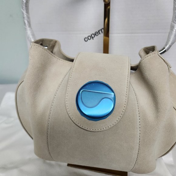 New in Box Coperni Large Ring Bag Beige Silver - Picture 8 of 12